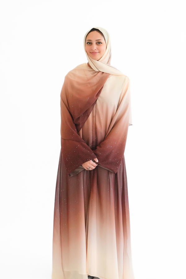 Gradient Abaya Set