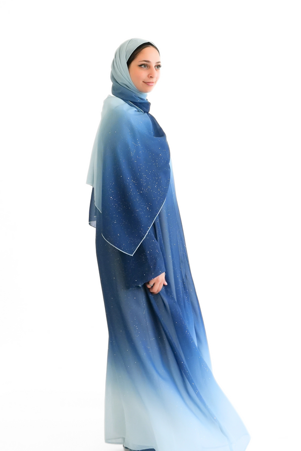 Gradient Abaya Set
