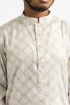 Men's Elegant Off-White Kurta