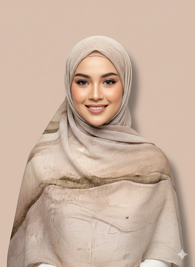 Soft Earth Tones Modal Hijab
