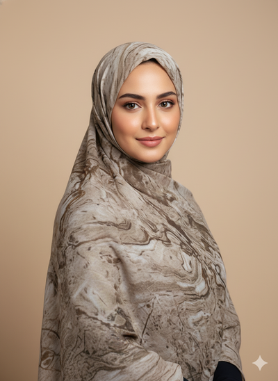 Desert Marble Modal Hijab