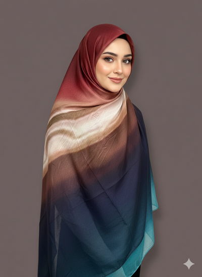 Sunset Ombre Modal Hijab