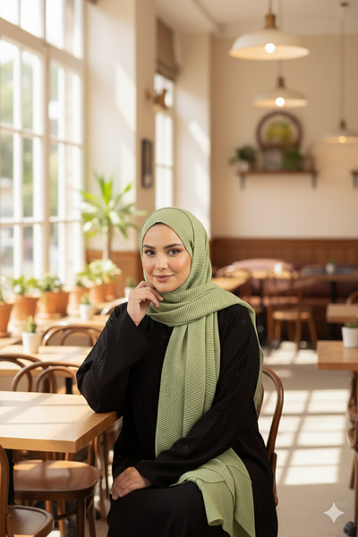 Black Floral Stonework Abaya