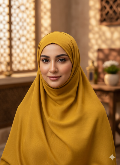 Turmeric color Hijab