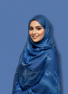 True Blue Elegance Modal Hijab