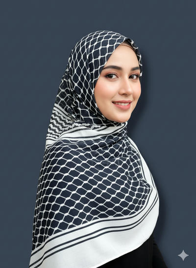 Modern Lattice Pattern Modal Hijab
