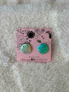 Green Iridescent Stone Hijab Magnets