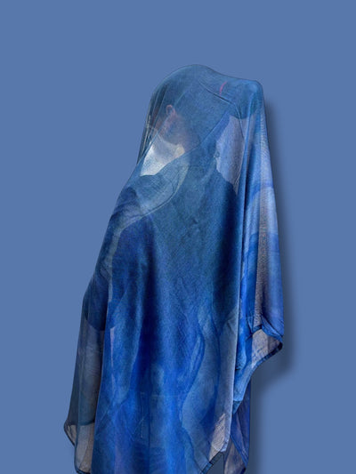 True Blue Elegance Modal Hijab